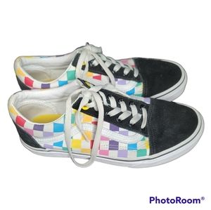 Vans Old Skool Rainbow Checkerboard